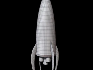Space Rocket 3D Model