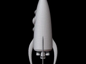 Space Rocket 3D Model