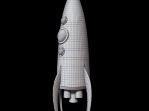 Space Rocket 3D Model
