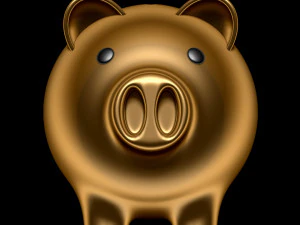 Pig Money Box 3D Model