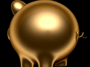Pig Money Box 3D Model