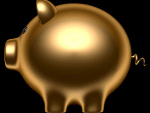 Pig Money Box 3D Model