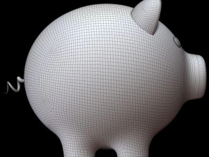 Pig Money Box 3D Model