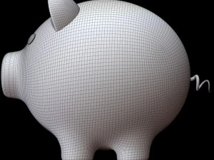 Pig Money Box 3D Model
