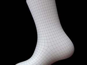 Meia Longa Modelo 3D