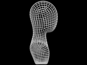 Mannequin Head Wire 3D Model