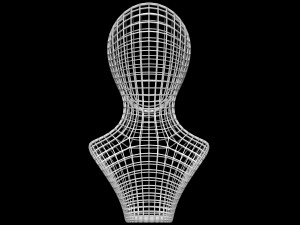 Mannequin Head Wire 3D Model