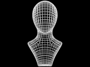 Mannequin Head Wire 3D Model