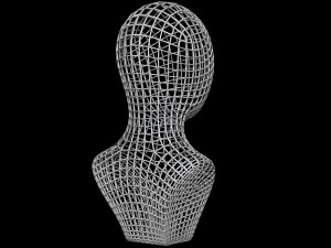 Mannequin Head Wire 3D Model