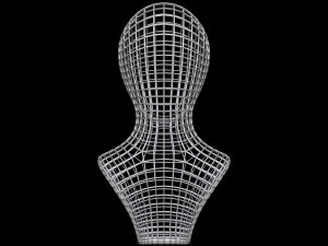Mannequin Head Wire 3D Model