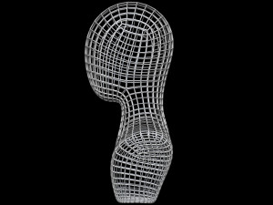 Mannequin Head Wire 3D Model
