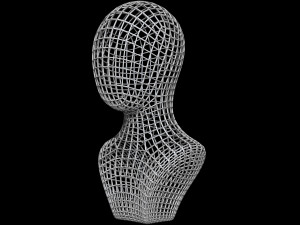 Mannequin Head Wire 3D Model