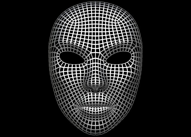 Mask Wire 3D Model .c4d .max .obj .3ds .fbx .stl .blend 
