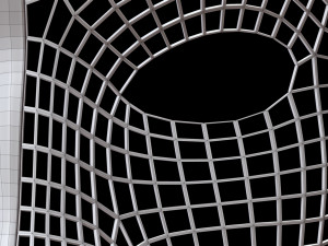 Mask Half Wired Model 3D