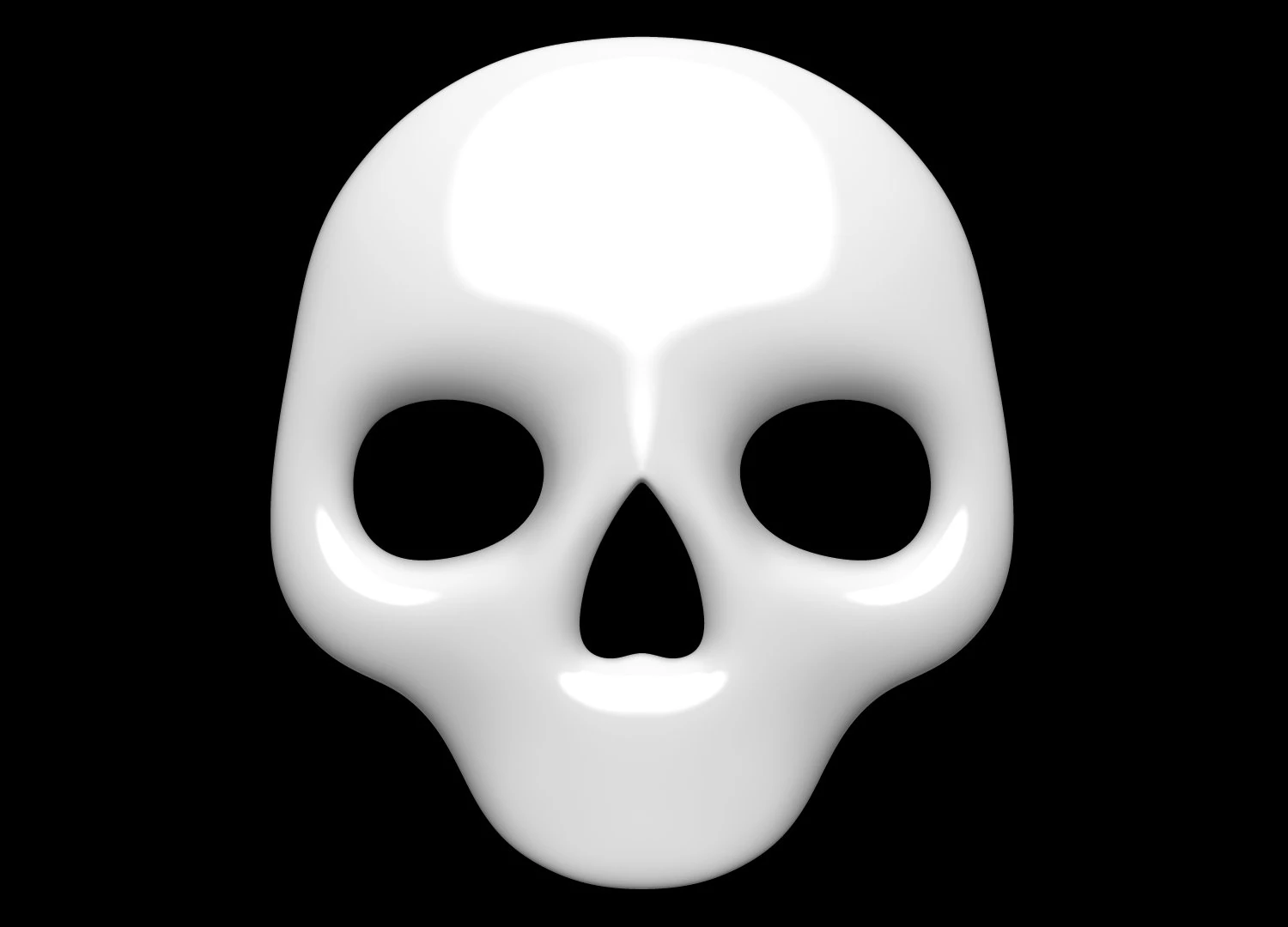 Skull Mask 3D Model .c4d .max .obj .3ds .fbx .stl .blend 