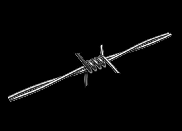 Barbed Wire 3D Модель .c4d .max .obj .3ds .fbx .stl .blend 