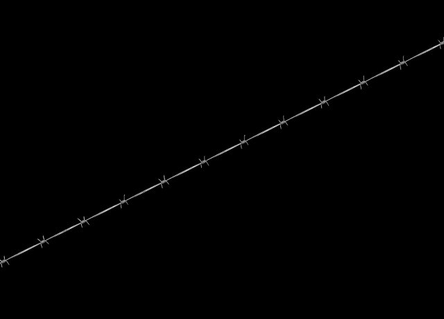 Barbed Wire 3D Model .c4d .max .obj .3ds .fbx .stl .blend 
