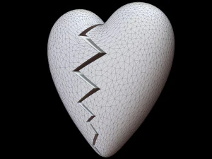 Сердце разбито 3D Модель