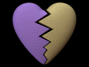 Сердце разбито 3D Модель