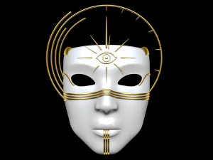 マスクフェイス 3Dモデル