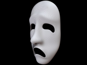 Mask Comedy Drama 3D Модель