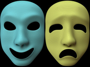 Mask Comedy Drama 3D Модель