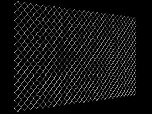 Wire Fence 3D-Modell