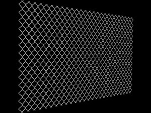 Wire Fence 3D-Modell