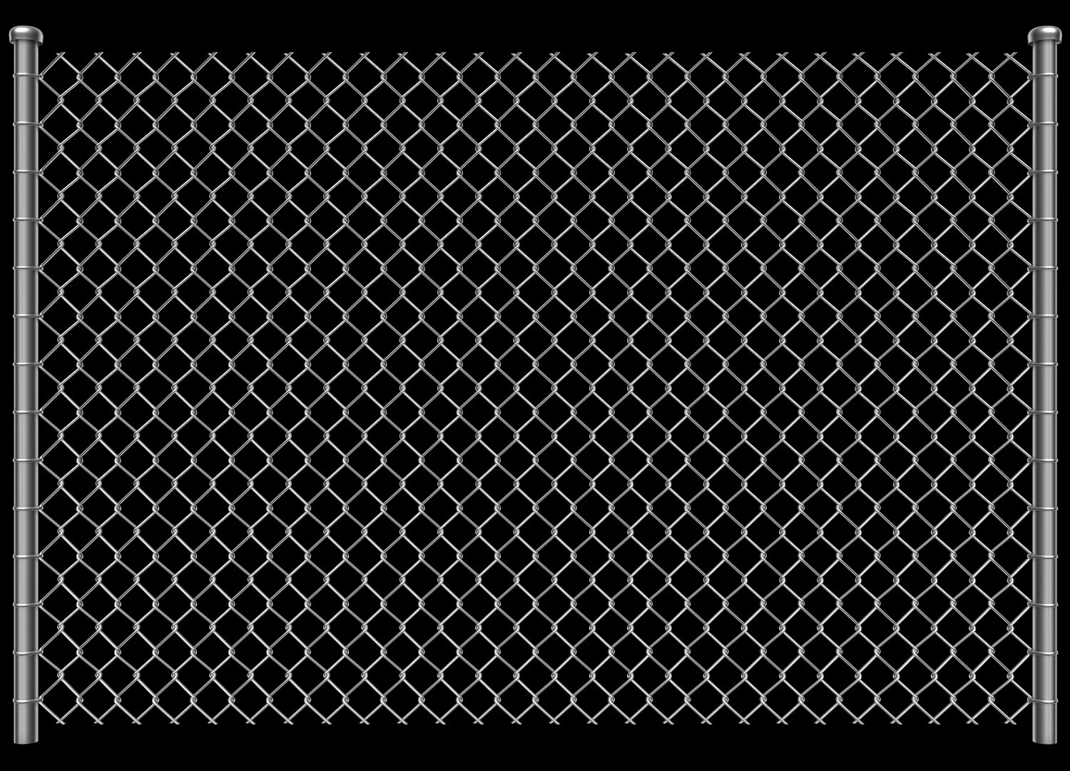 Wire Fence 3D Model .c4d .max .obj .3ds .fbx .stl .blend 