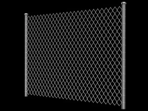 Wire Fence 3D Model
