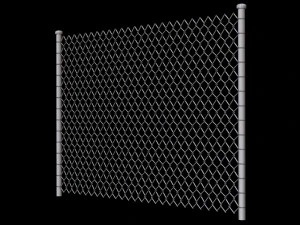 Wire Fence 3D Model