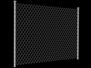 Wire Fence 3D Model