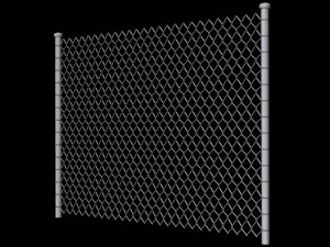 Wire Fence 3D Model