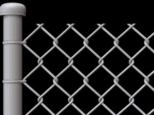Wire Fence 3D Model