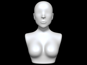 3D model Mannequin Female - Sewing Dummy VR / AR / low-poly