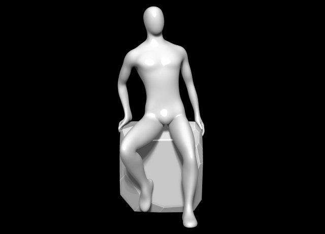 Mannequin Male 3D Модель .c4d .max .obj .3ds .fbx .stl .blend