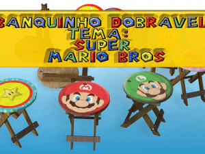 super marios folding stool plans on youtube video 3D Model
