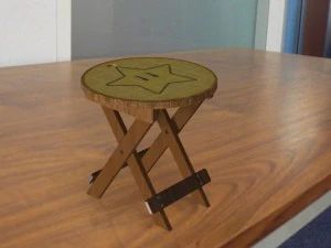 super marios folding stool plans on youtube video 3D Model
