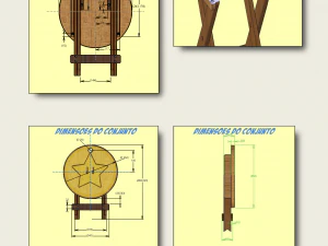 super marios folding stool plans on youtube video 3D Model