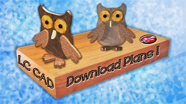 owl ornament with simulation 3D Model .c4d .max .obj .3ds .fbx .stl .blend 