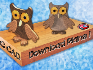 owl ornament with simulation 3D-Modell