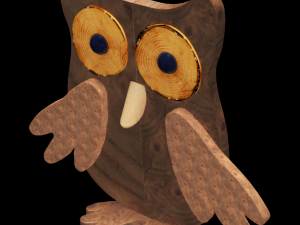 owl ornament with simulation 3D Model