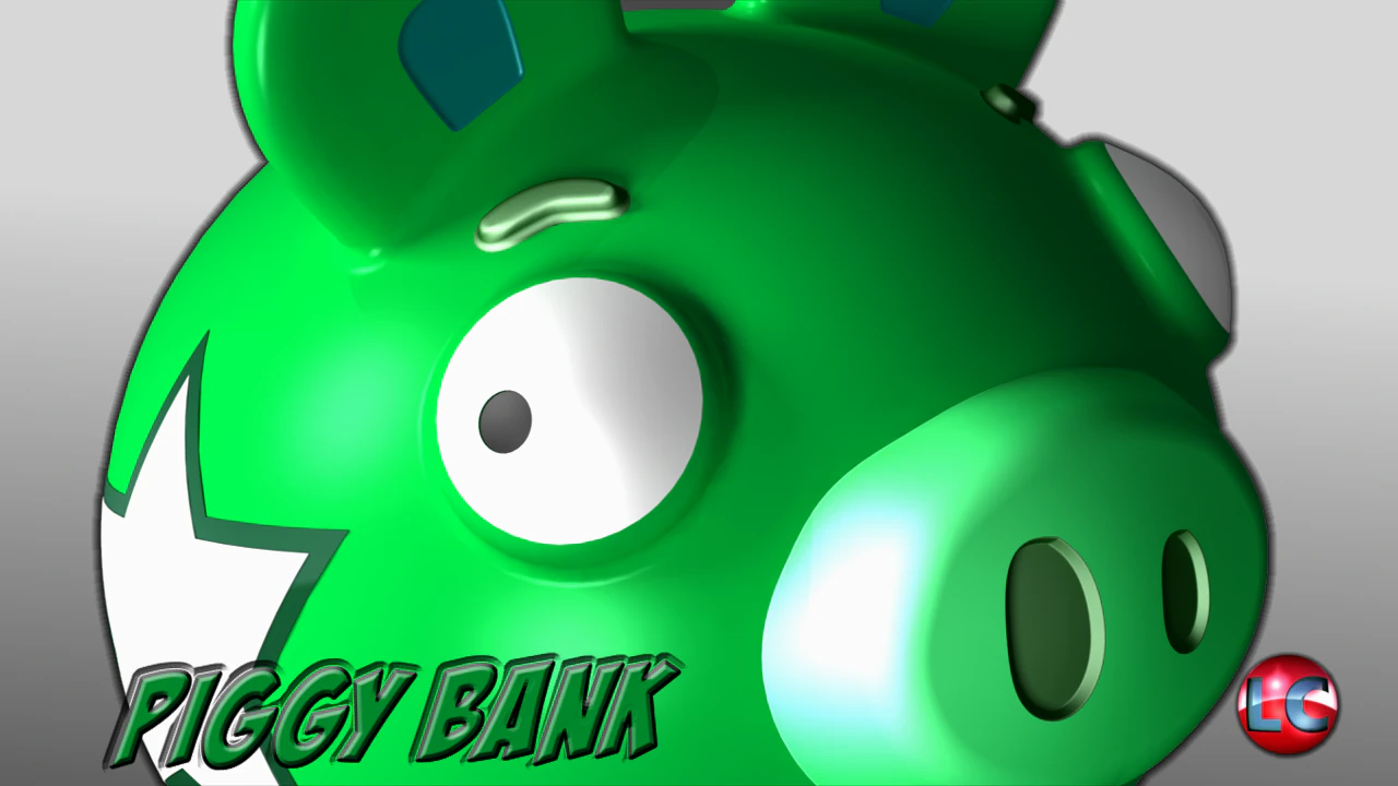piggy bank toy 3D Print Model .c4d .max .obj .3ds .fbx .stl .blend 