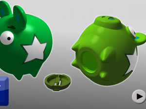 piggy bank toy Modelo de Impressão 3D
