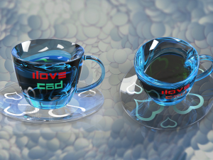 vase and cup 3D Baskı Modeli
