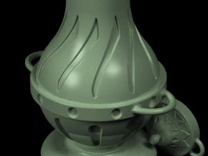 vase with lid 3D Print Model