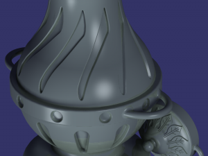vase with lid 3D-Druckmodell
