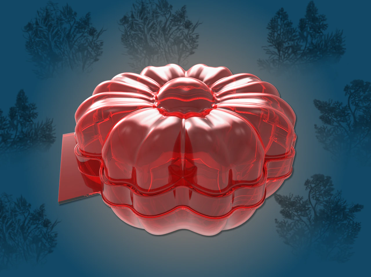 tupperware flower-shaped 3D Print Model .c4d .max .obj .3ds .fbx .stl .blend