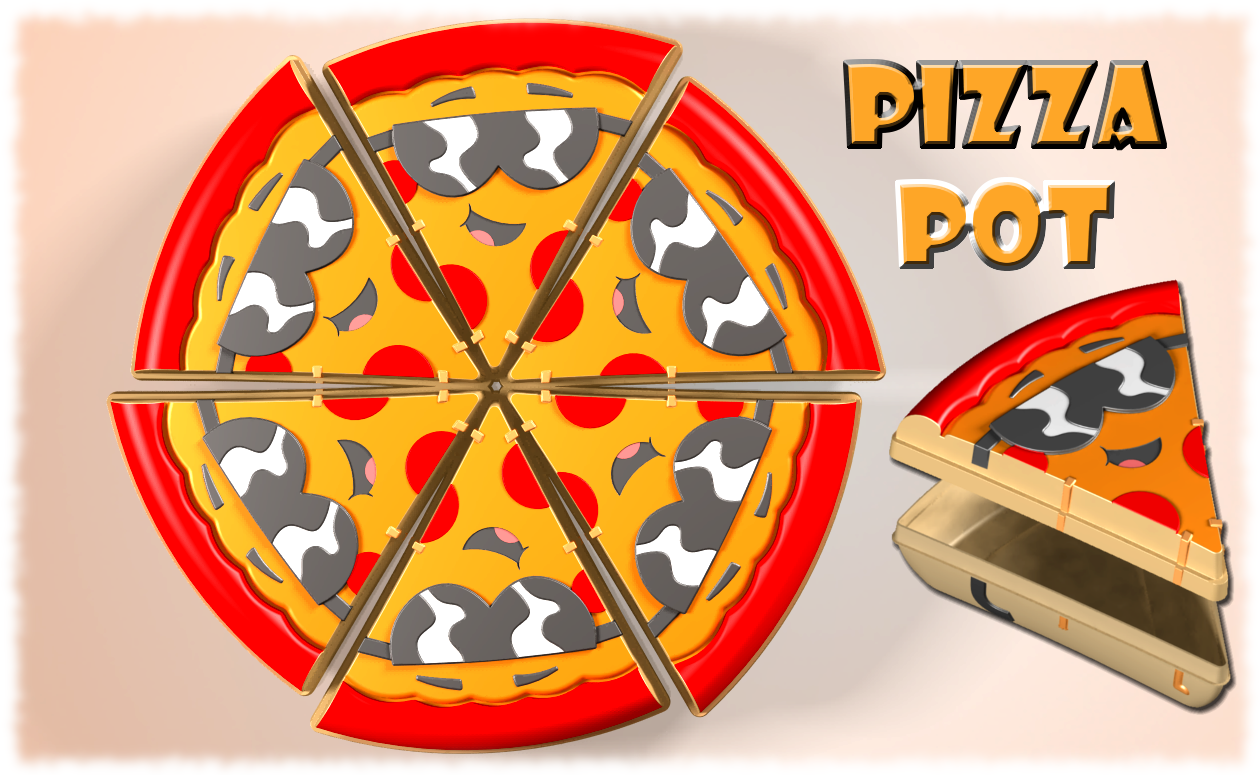 pizza pot tupperware 3D Model in Cookware Tools 3DExport