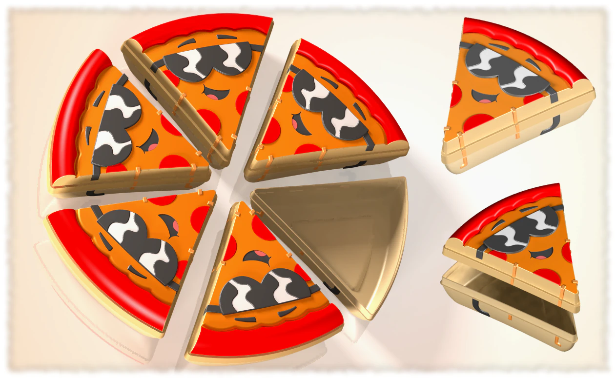 pizza pot tupperware 3D Model .c4d .max .obj .3ds .fbx .stl .blend 